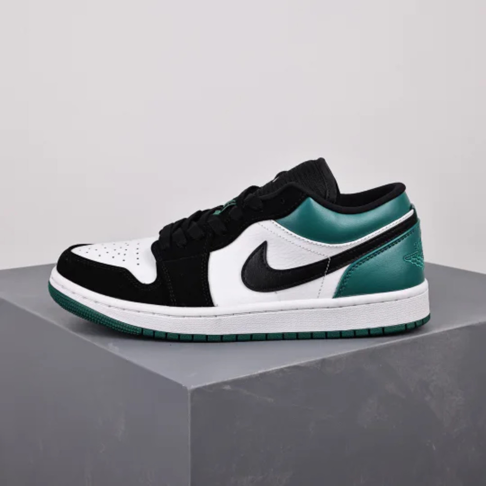Nike Air Jordan 1 Low White Black Mystic Green