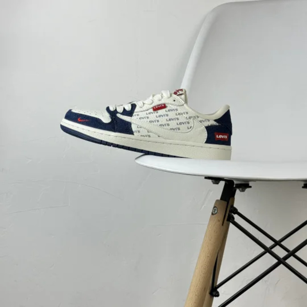 Travis Scott x Fragment Design x Nike Air Jordan 1 Low OG SP Levi's Collaboration