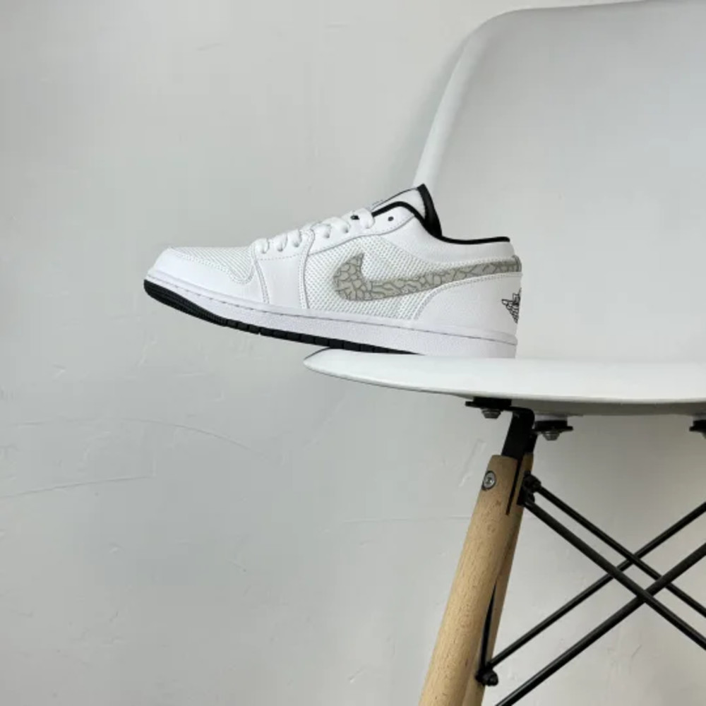 Nike Air Jordan 1 Low Mesh White Low-top