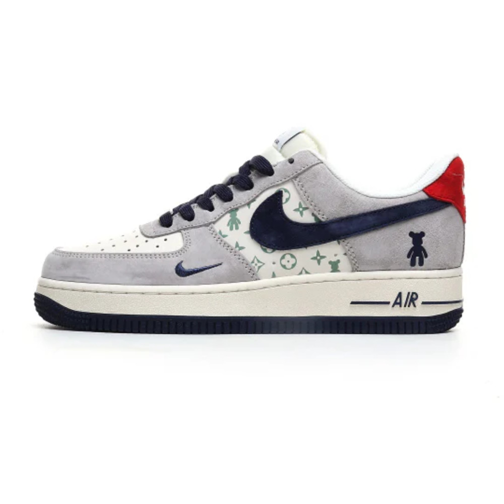Nike Air Force 1 '07 Low White Grey Dark Blue Red Green