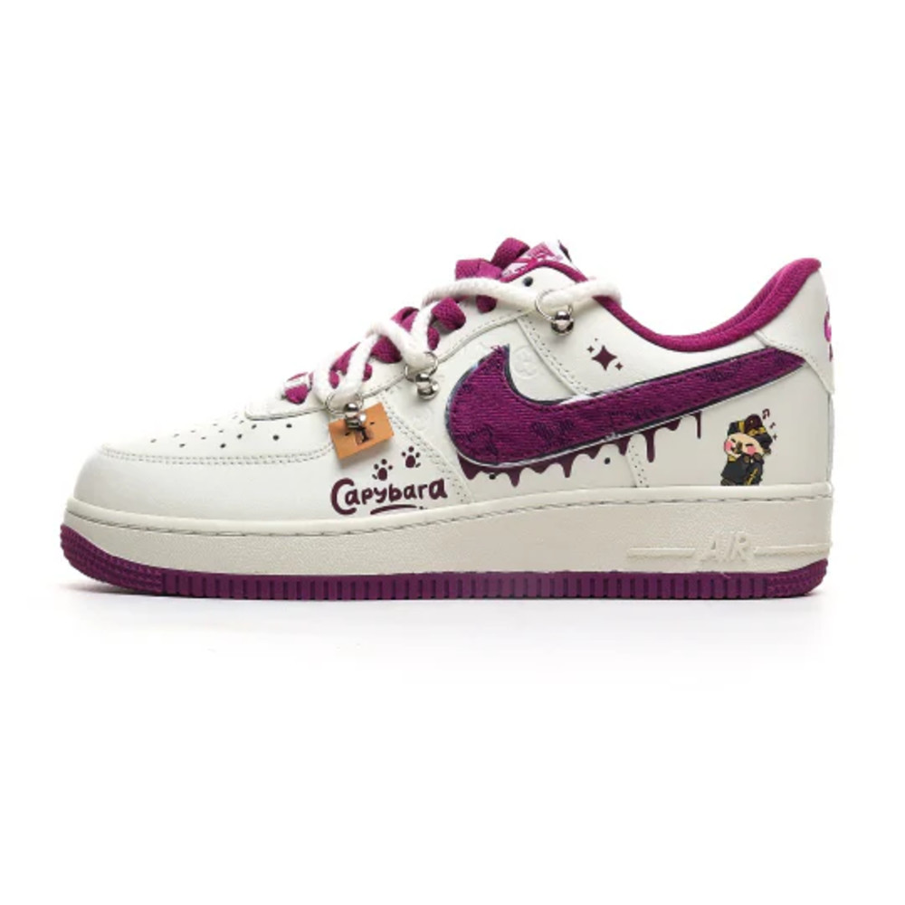 Nike Air Force 1 '07 Low x Capybara Flute Blowing Boy White/Purple