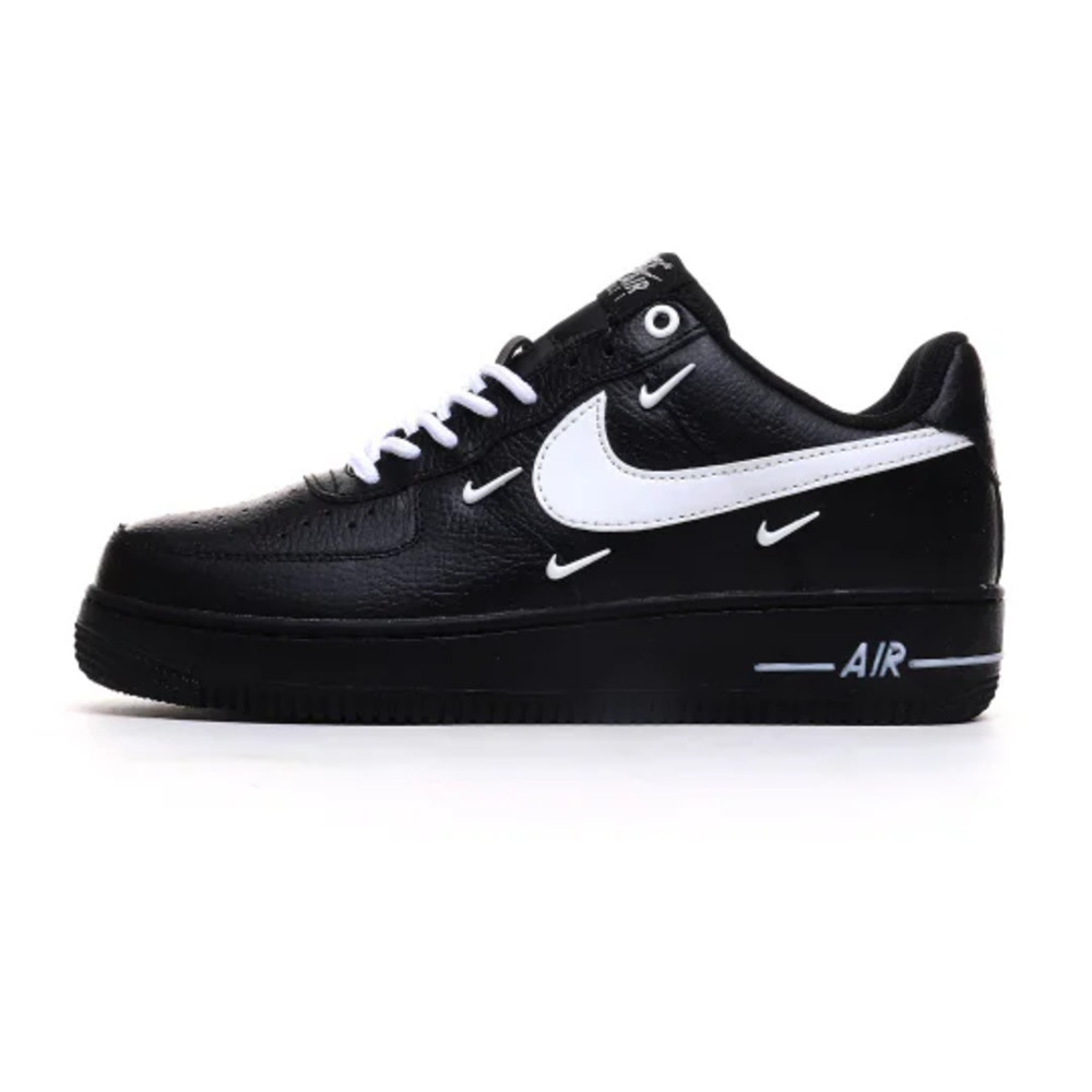 Nike Air Force 1 Skateboard Shoes Women's Low-Top Black/Metallic Silver