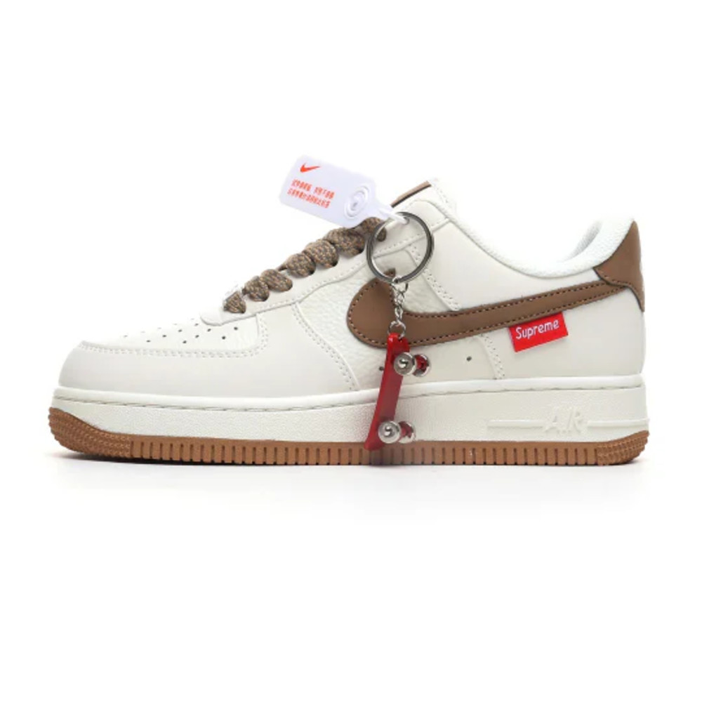 Nike Air Force 1 '07 Low White/Grey/Brown Supreme