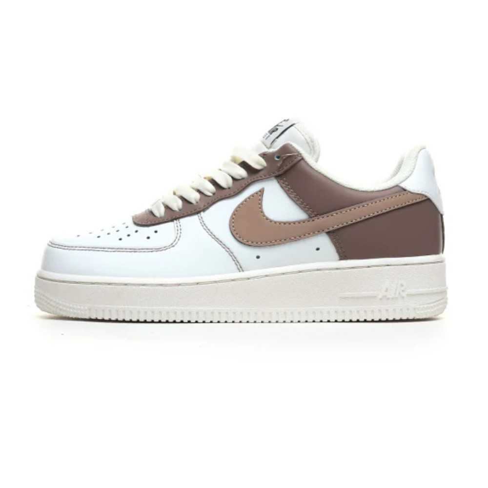 Nike Air Force 1 Low White/Beige-Red/Beige-Brown